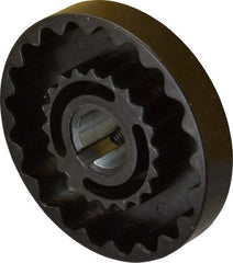 Lovejoy - 3/4" Max Bore Diam, 3/16" x 3/32" Keyway Width x Depth, Flexible Coupling Hub - 3-1/4" OD, 2.88" OAL, Cast Iron - Apex Tool & Supply
