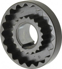 Lovejoy - 1-1/8" Max Bore Diam, 1/4" x 1/8" Keyway Width x Depth, Flexible Coupling Hub - 3-1/4" OD, 2.88" OAL, Cast Iron - Apex Tool & Supply