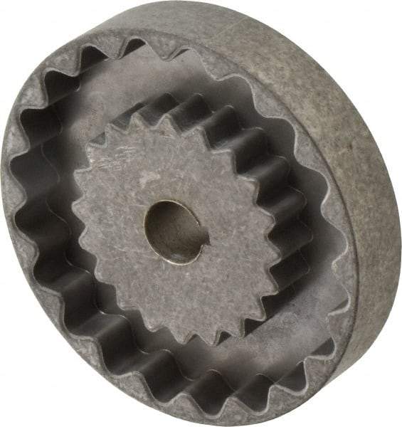 Lovejoy - 5/8" Max Bore Diam, 3/16" x 3/32" Keyway Width x Depth, Flexible Coupling Hub - 3-1/4" OD, 2.88" OAL, Cast Iron - Apex Tool & Supply