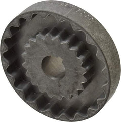 Lovejoy - 7/8" Max Bore Diam, 3/16" x 3/32" Keyway Width x Depth, Flexible Coupling Hub - 4" OD, 3-1/2" OAL, Cast Iron - Apex Tool & Supply