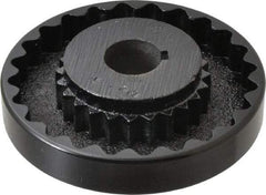 Lovejoy - 1" Max Bore Diam, 1/4" x 1/8" Keyway Width x Depth, Flexible Coupling Hub - 4-5/8" OD, 3.94" OAL, Cast Iron - Apex Tool & Supply