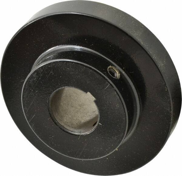 Lovejoy - 1-1/4" Max Bore Diam, 1/4" x 1/8" Keyway Width x Depth, Flexible Coupling Hub - 4-5/8" OD, 3.94" OAL, Cast Iron - Apex Tool & Supply