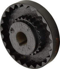 Lovejoy - 1-1/8" Max Bore Diam, 1/4" x 1/8" Keyway Width x Depth, Flexible Coupling Hub - 5.45" OD, 4.44" OAL, Cast Iron - Apex Tool & Supply