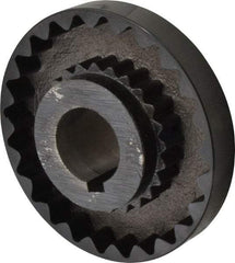 Lovejoy - 1-7/8" Max Bore Diam, 1/2" x 1/4" Keyway Width x Depth, Flexible Coupling Hub - 6.35" OD, 5.06" OAL, Cast Iron - Apex Tool & Supply