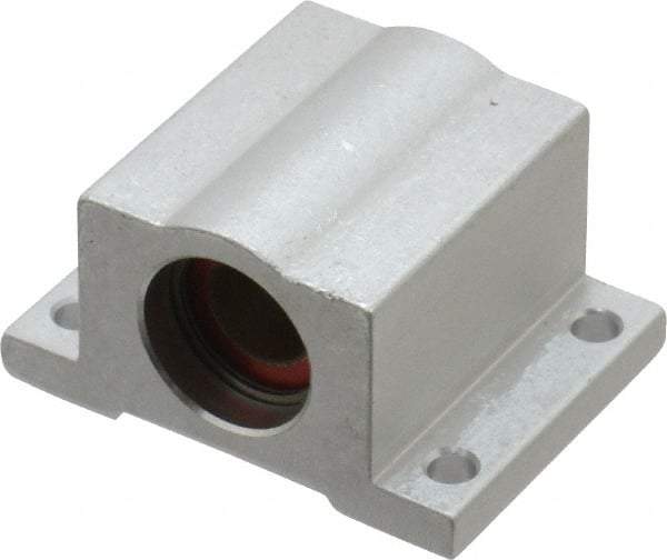Pacific Bearing - 3/8" ID, 1-3/4" OAW x 1.313" OAL x 0.938" OAH Closed Single Pillow Block - 1-5/16 Inch Overall Length x 15/16 Inch Overall Height x 1-3/4 Inch Width, - Apex Tool & Supply