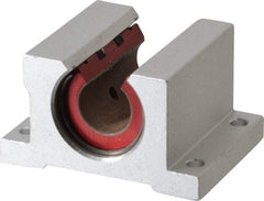 Pacific Bearing - 1/2" ID, 2" OAW x 1.688" OAL x 1-1/4" OAH Open Single Pillow Block - 1-11/16 Inch Overall Length x 1-1/4 Inch Overall Height x 2 Inch Width, - Apex Tool & Supply