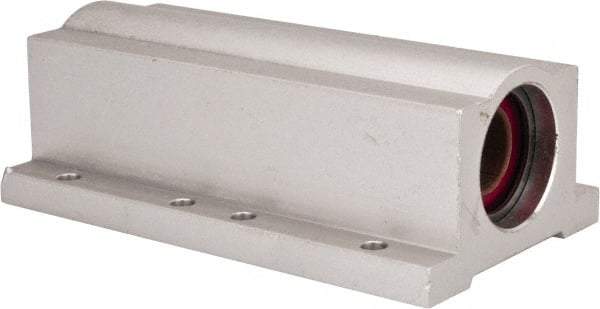 Pacific Bearing - 1/2" ID, 3-1/2" OAL x 1-1/4" OAH Closed Twin Pillow Block - 3-1/2 Inch Overall Length x 1-1/4 Inch Overall Height x 2 Inch Width, - Apex Tool & Supply