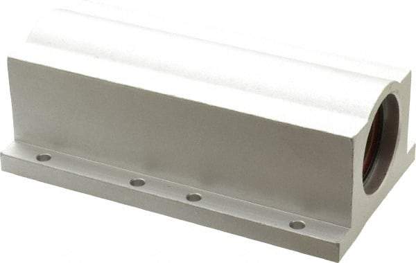 Pacific Bearing - 1" ID, 6" OAL x 2.188" OAH Closed Twin Pillow Block - 6 Inch Overall Length x 2-3/16 Inch Overall Height x 3-1/4 Inch Width, - Apex Tool & Supply