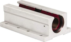 Pacific Bearing - 3/4" ID, 4-1/2" OAL x 1-3/4" OAH Open Twin Pillow Block - 4-1/2 Inch Overall Length x 1-3/4 Inch Overall Height x 2-3/4 Inch Width, - Apex Tool & Supply