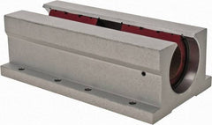 Pacific Bearing - 1-1/4" ID, 7-1/2" OAL x 2.813" OAH Open Twin Pillow Block - 7-1/2 Inch Overall Length x 2-13/16 Inch Overall Height x 4 Inch Width, - Apex Tool & Supply