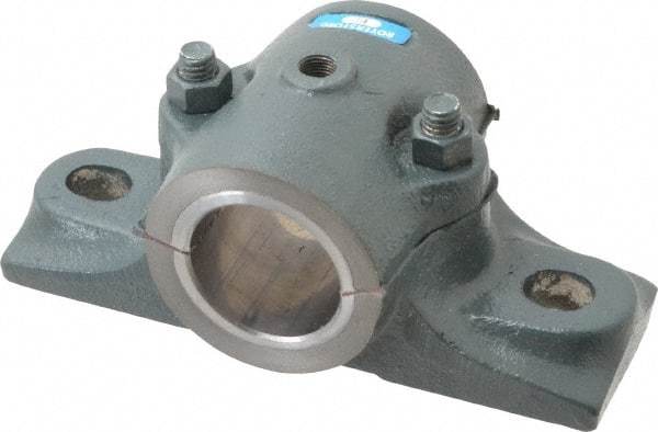 Made in USA - 6-1/4" OALSplit Bearing - Cast Iron - Apex Tool & Supply