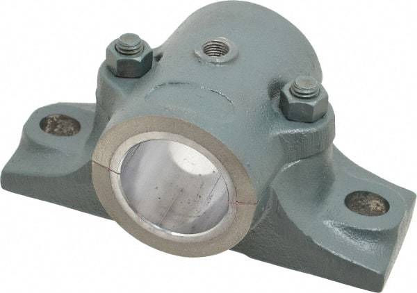 Made in USA - 7-1/2" OALSplit Bearing - Cast Iron - Apex Tool & Supply
