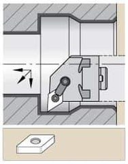 Kennametal - Right Hand Cut, 50.80mm Min Bore Diam, Size H24 Modular Boring Cutting Unit Head - Through Coolant, Compatible with DN.. - Apex Tool & Supply