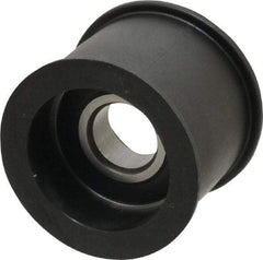 Fenner Drives - 17 Inside x 2.07" Outside Diam, 1.37" Wide Pulley Slot, Glass Reinforced Nylon Idler Pulley - For Use with Flat Belts, 1-1/8" Wide - Apex Tool & Supply