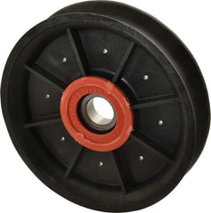 Fenner Drives - 17 Inside x 4.82" Outside Diam, 0.73" Wide Pulley Slot, Glass Reinforced Nylon Idler Pulley - 11/16" Belt Size Diam, For Use with Round Belts - Apex Tool & Supply