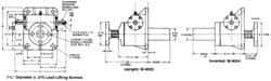 Duff-Norton - 5 Ton Capacity, 6" Lift Height, Inverted Mechanical Screw Actuator - Top Plate - Apex Tool & Supply