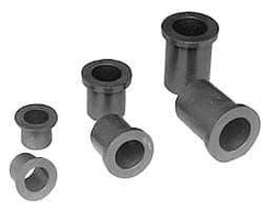 Poly Hi Solidur - 2" Inside x 2-1/4" Outside Diam, Nylon Sleeve Bearing - 2-1/2" Outside Diam, 1/8" Flange Thickness, 2" OAL - Apex Tool & Supply