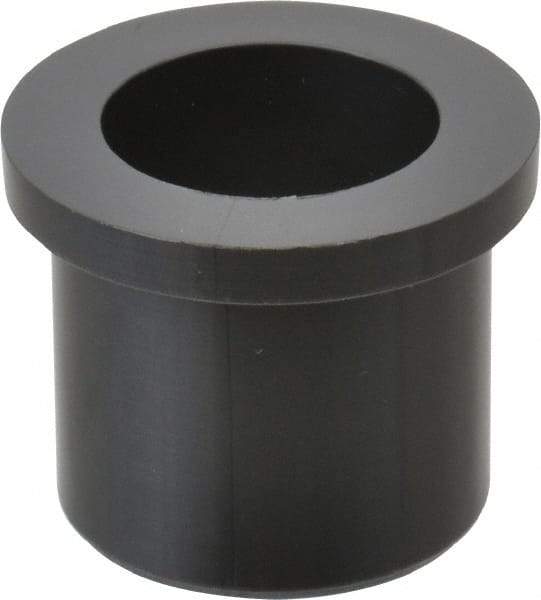 Poly Hi Solidur - 3/4" Inside x 1" Outside Diam, Nylon Sleeve Bearing - 1-1/4" Outside Diam, 5/32" Flange Thickness, 1" OAL - Apex Tool & Supply