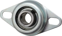 Value Collection - 3/4" ID, 1.2205" OAL x 4-1/2" OAH 2-Bolt Flange - 1,650 Lb Static Cap, 2,830 Lb Dyn Cap, 3-3/8" Btw Mnt Hole Ctrs, Stamped Steel Rubber Mount - Apex Tool & Supply