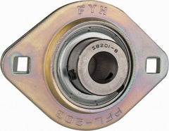 Value Collection - 3-3/16" OAL2-Bolt Flange - 1160 Lb Dyn Cap, Steel - Apex Tool & Supply