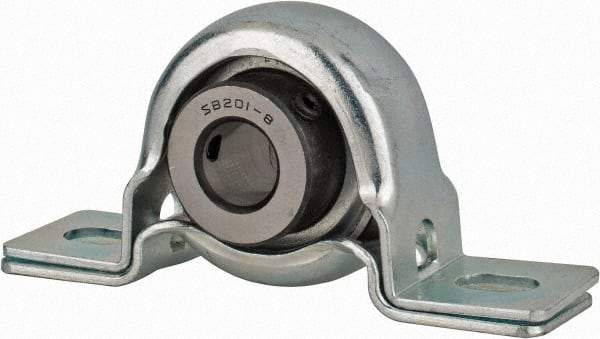 Value Collection - 3-3/8" OALPillow Block - 1160 Lb Dyn Cap, Steel - Apex Tool & Supply