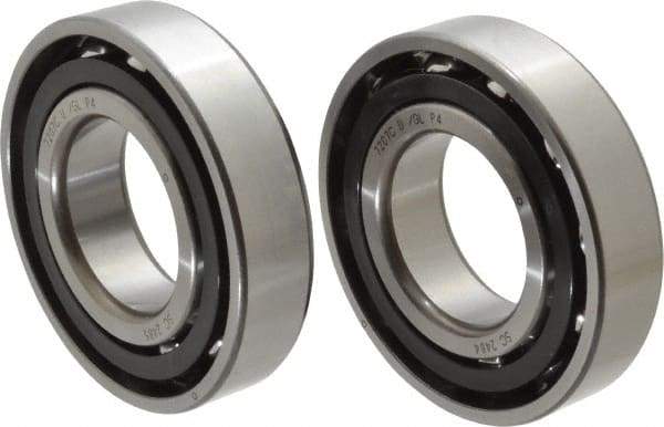 Nachi - 35mm Bore Diam, 72mm OD, Open Angular Contact Radial Ball Bearing - 17mm Wide, 1 Row, Round Bore, 40,000 Nm Static Capacity, 49,500 Nm Dynamic Capacity - Apex Tool & Supply