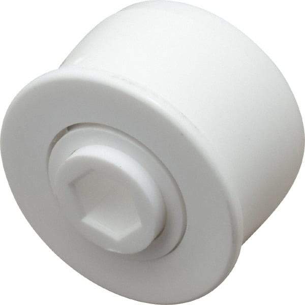Made in USA - 1 Row, 1.78" OD, 7/16" Hex Bore Conveyor Roller Bearing - 69 Lb Capacity, 1,069 Max RPM, Stainless Steel with Polypropylene Housing - Apex Tool & Supply