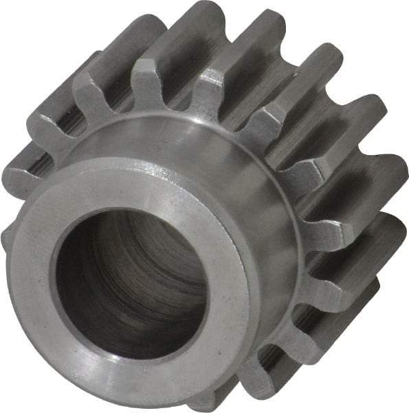 Browning - 12 Pitch, 1.333" Pitch Diam, 16 Tooth Spur Gear - 5/8" Bore Diam, 1-1/16" Hub Diam, Steel - Apex Tool & Supply