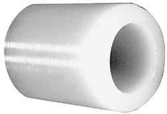 Made in USA - 1/2" Inside x 7/8" Outside Diam, Polyethylene Sleeve Bearing - 1-1/8" Flange Outside Diam, 1/8" Flange Thickness, 1" OAL - Apex Tool & Supply