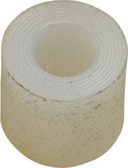 Made in USA - 1/4" Inside x 1/2" Outside Diam, Polyethylene Sleeve Bearing - 5/8" Flange Outside Diam, 3/32" Flange Thickness, 1/2" OAL - Apex Tool & Supply