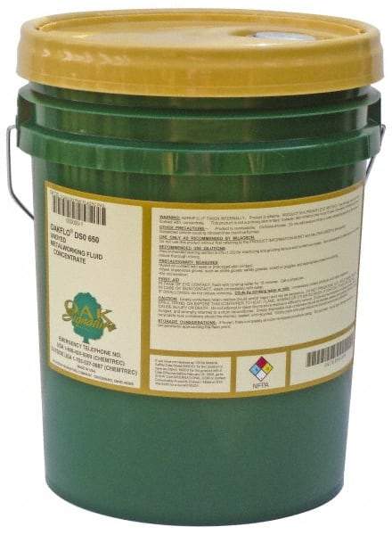 Oak Signature - Oakflo DSO 650, 5 Gal Pail Cutting & Grinding Fluid - Water Soluble, For Broaching, Drilling, Gear Cutting, Reaming, Tapping, Turning - Apex Tool & Supply