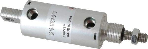 ARO/Ingersoll-Rand - 1" Stroke x 1-1/8" Bore Double Acting Air Cylinder - 1/8 Port, 3/8-16 Rod Thread - Apex Tool & Supply