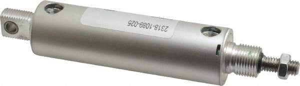 ARO/Ingersoll-Rand - 2-5/8" Stroke x 1-1/8" Bore Double Acting Air Cylinder - 1/8 Port, 3/8-16 Rod Thread - Apex Tool & Supply