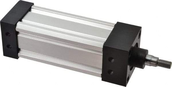 ARO/Ingersoll-Rand - 4" Stroke x 2" Bore Double Acting Air Cylinder - 7/16-20 Rod Thread, 250 Max psi, 185°F - Apex Tool & Supply