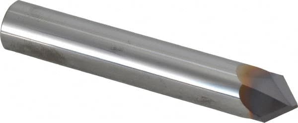 Niagara Cutter - 1/2" Diam 2 Flute Single End Solid Carbide Chamfer Mill - Apex Tool & Supply
