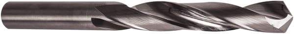 Precision Twist Drill - 11.5mm 118° Solid Carbide Jobber Drill - Bright Finish, Right Hand Cut, 120mm OAL, Split Point - Apex Tool & Supply