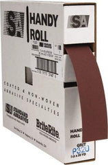 Standard Abrasives - 1-1/2 Inches Wide, 320 Grit Aluminum Oxide Shop Roll - 50 Yards Long, Extra Fine Grade, J Weighted Backing - Apex Tool & Supply