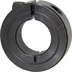 Climax Metal Products - 13/16" Bore, Steel, One Piece One Piece Split Shaft Collar - 1-5/8" Outside Diam, 1/2" Wide - Apex Tool & Supply