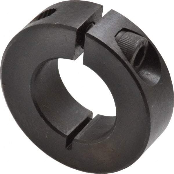 Climax Metal Products - 7/8" Bore, Steel, One Piece Clamp Collar - 1-5/8" Outside Diam, 1/2" Wide - Apex Tool & Supply
