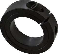 Climax Metal Products - 1-5/8" Bore, Steel, One Piece Clamp Collar - 2-5/8" Outside Diam, 11/16" Wide - Apex Tool & Supply