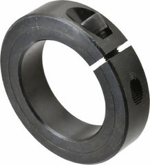 Climax Metal Products - 1-15/16" Bore, Steel, One Piece Clamp Collar - 3" Outside Diam, 11/16" Wide - Apex Tool & Supply