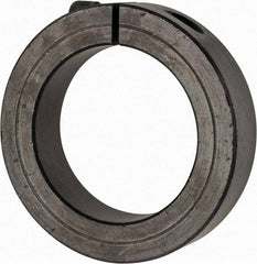 Climax Metal Products - 2-3/16" Bore, Steel, One Piece Clamp Collar - 3-1/4" Outside Diam, 3/4" Wide - Apex Tool & Supply