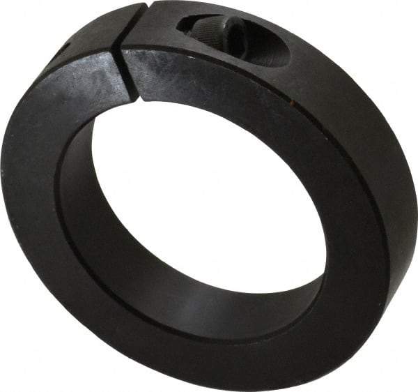 Climax Metal Products - 2-3/8" Bore, Steel, One Piece One Piece Split Shaft Collar - 3-1/2" Outside Diam, 3/4" Wide - Apex Tool & Supply