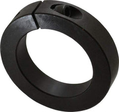 Climax Metal Products - 2-3/8" Bore, Steel, One Piece One Piece Split Shaft Collar - 3-1/2" Outside Diam, 3/4" Wide - Apex Tool & Supply