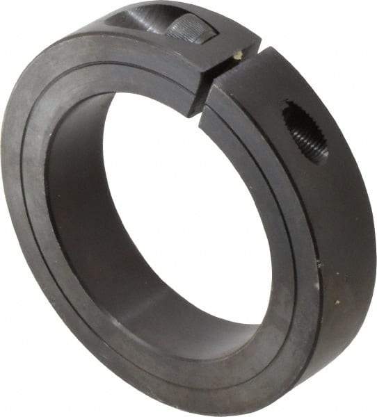 Climax Metal Products - 2-3/4" Bore, Steel, One Piece Clamp Collar - 4" Outside Diam, 7/8" Wide - Apex Tool & Supply