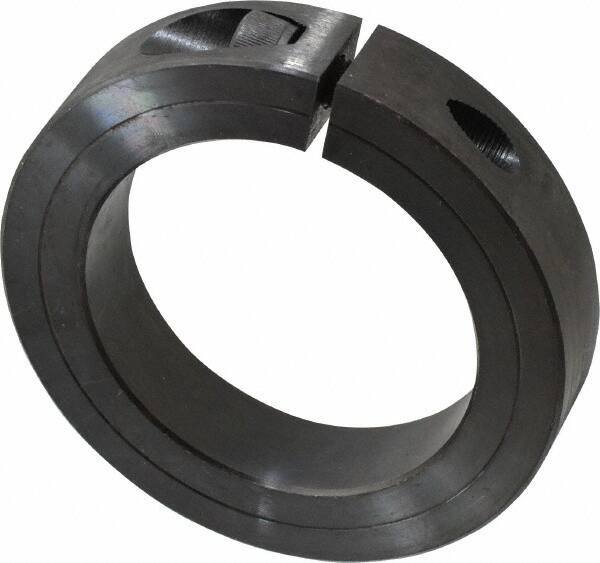Climax Metal Products - 2-15/16" Bore, Steel, One Piece Clamp Collar - 4-1/4" Outside Diam, 7/8" Wide - Apex Tool & Supply
