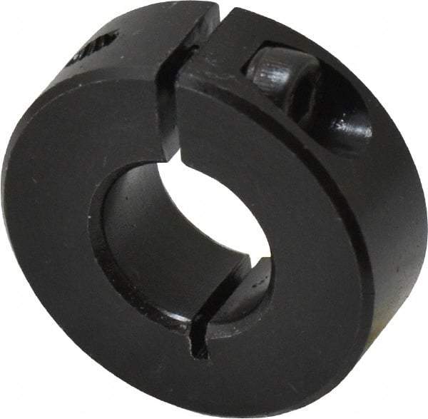 Climax Metal Products - 14mm Bore, Steel, One Piece Clamp Collar - 1-1/4" Outside Diam - Apex Tool & Supply