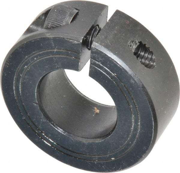 Climax Metal Products - 20mm Bore, Steel, One Piece Clamp Collar - 1-5/8" Outside Diam - Apex Tool & Supply