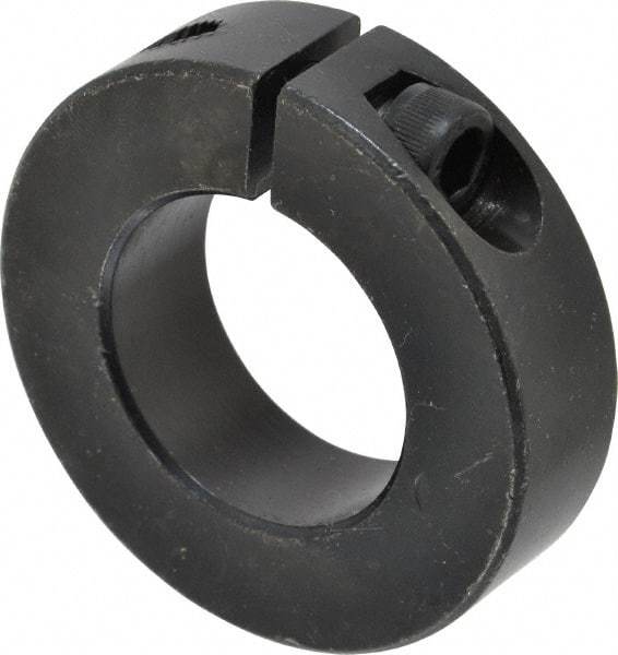 Climax Metal Products - 30mm Bore, Steel, One Piece Clamp Collar - 2-1/8" Outside Diam - Apex Tool & Supply