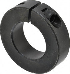 Climax Metal Products - 30mm Bore, Steel, One Piece Clamp Collar - 2-1/8" Outside Diam - Apex Tool & Supply
